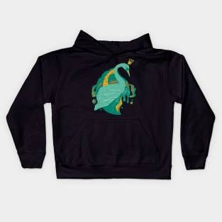 Mountain Green Swan Queen Kids Hoodie